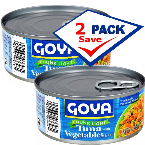 Goya Light Tuna With Vegetables 4.94oz Pack of 2
